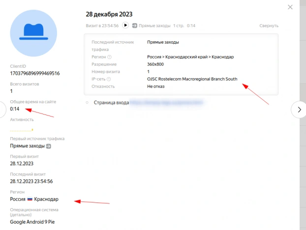 Что такое поведенческие факторы и почему на сайте так много ботов Biterika, Rostelecom, Megafon. Как бороться